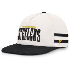 Бейсболка Pittsburgh Steelers Fanatics Cream/Black Heritage Doubleback Golfer
