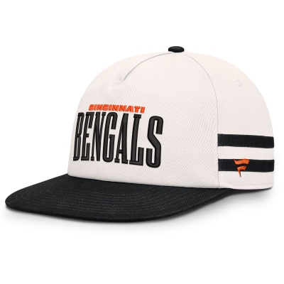 Бейсболка Cincinnati Bengals Fanatics Cream/Black Heritage Doubleback Golfer