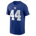 New York Giants Cam Skattebo Nike Royal Name & Number T-Shirt