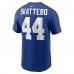 New York Giants Cam Skattebo Nike Royal Name & Number T-Shirt
