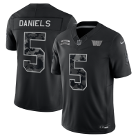 Джерси Jayden Daniels Washington Commanders Nike 2026 Salute to Service Stitched Limited - Black