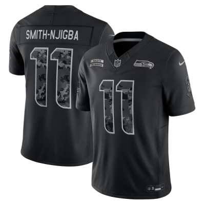 Джерси Jaxon Smith-Njigba Seattle Seahawks Nike 2026 Salute to Service Stitched Limited - Black