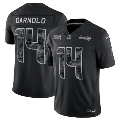 Джерси Sam Darnold Seattle Seahawks Nike 2026 Salute to Service Stitched Limited - Black