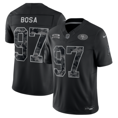 Джерси Nick Bosa San Francisco 49ers Nike 2026 Salute to Service Stitched Limited - Black