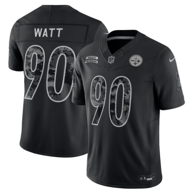 Джерси T.J. Watt Pittsburgh Steelers Nike 2026 Salute to Service Stitched Limited - Black