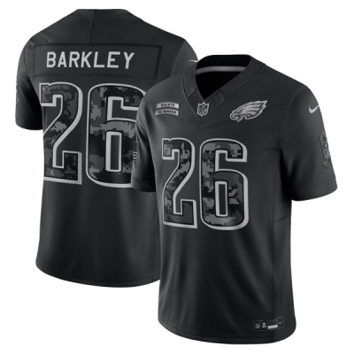 Джерси Saquon Barkley Philadelphia Eagles Nike 2026 Salute to Service Stitched Limited - Black