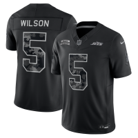 Джерси Garrett Wilson New York Jets Nike 2026 Salute to Service Stitched Limited - Black