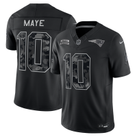 Джерси Drake Maye New England Patriots Nike 2026 Salute to Service Stitched Limited - Black