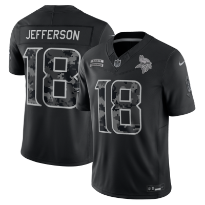 Джерси Justin Jefferson Minnesota Vikings Nike 2026 Salute to Service Stitched Limited - Black