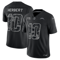 Джерси Justin Herbert Los Angeles Chargers Nike 2026 Salute to Service Stitched Limited - Black