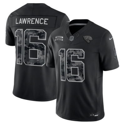 Джерси Trevor Lawrence Jacksonville Jaguars Nike 2026 Salute to Service Stitched Limited - Black