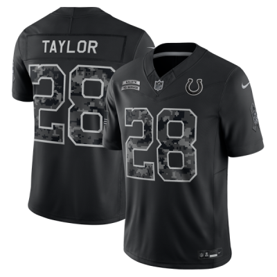 Джерси Jonathan Taylor Indianapolis Colts Nike 2026 Salute to Service Stitched Limited - Black