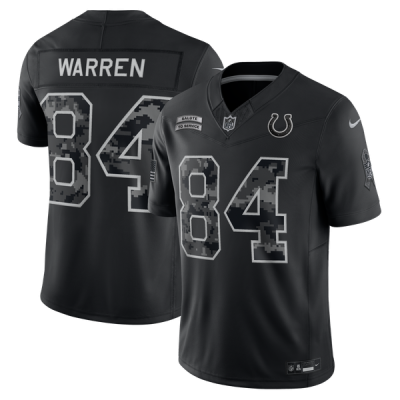 Джерси Tyler Warren Indianapolis Colts Nike 2026 Salute to Service Stitched Limited - Black