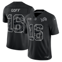 Джерси Jared Goff Detroit Lions Nike 2026 Salute to Service Stitched Limited - Black