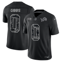 Джерси Jahmyr Gibbs Detroit Lions Nike 2026 Salute to Service Stitched Limited - Black