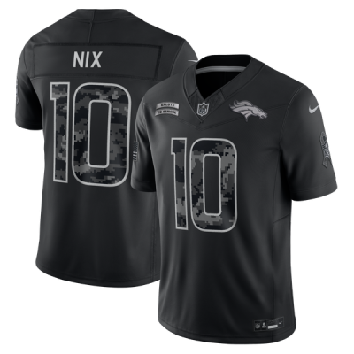 Джерси Bo Nix Denver Broncos Nike 2026 Salute to Service Stitched Limited - Black
