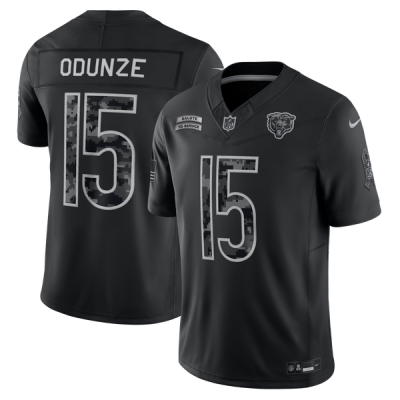 Джерси Rome Odunze Chicago Bears Nike 2026 Salute to Service Stitched Limited - Black