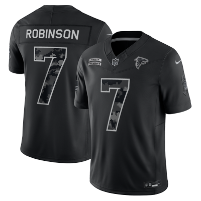 Джерси Bijan Robinson Atlanta Falcons Nike 2026 Salute to Service Stitched Limited - Black