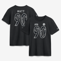 Футболка T.J. Watt Pittsburgh Steelers Nike 2026 Salute to Service Name & Number - Black