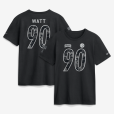Футболка T.J. Watt Pittsburgh Steelers Nike 2026 Salute to Service Name & Number - Black