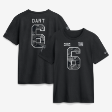 Футболка Jaxson Dart New York Giants Nike 2026 Salute to Service Name & Number - Black