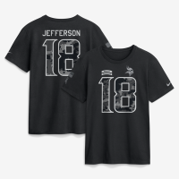 Футболка Justin Jefferson Minnesota Vikings Nike 2026 Salute to Service Name & Number - Black