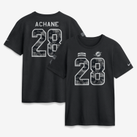Футболка De’Von Achane Miami Dolphins Nike 2026 Salute to Service Name & Number - Black