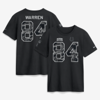 Футболка Tyler Warren Indianapolis Colts Nike 2026 Salute to Service Name & Number - Black