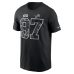 Футболка Aidan Hutchinson Detroit Lions Nike 2026 Salute to Service Name & Number - Black