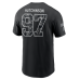 Футболка Aidan Hutchinson Detroit Lions Nike 2026 Salute to Service Name & Number - Black