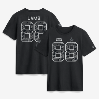 Футболка CeeDee Lamb Dallas Cowboys Nike 2026 Salute to Service Name & Number - Black