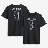 Футболка Joe Burrow Cincinnati Bengals Nike 2026 Salute to Service Name & Number - Black