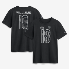 Футболка Caleb Williams Chicago Bears Nike 2026 Salute to Service Name & Number - Black
