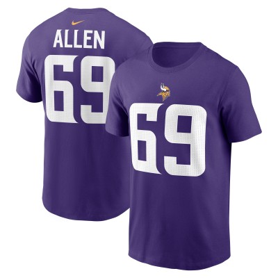 Minnesota Vikings Jared Allen Nike Purple Retired Player Name & Number T-Shirt
