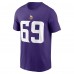 Minnesota Vikings Jared Allen Nike Purple Retired Player Name & Number T-Shirt