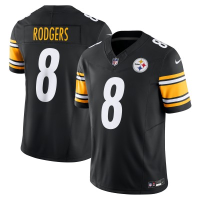 Джерси Pittsburgh Steelers Aaron Rodgers Nike Black Team Vapor F.U.S.E. Limited