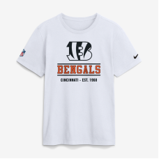 Футболка Cincinnati Bengals Nike White Sideline Alternate Final Sprint Dri-FIT Футболка Cincinnati Bengals Nike White Sideline Alternate Final Sprint Dri-FIT
