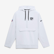 Куртка Cincinnati Bengals Nike White Sideline Broken Rules Alternate Anorak Half-Zip Hooded Куртка Cincinnati Bengals Nike White Sideline Broken Rules Alternate Anorak Half-Zip Hooded
