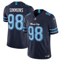 Джерси Jeffery Simmons Tennessee Titans Nike 2026 Rivalries Collection Stitched Limited - Navy