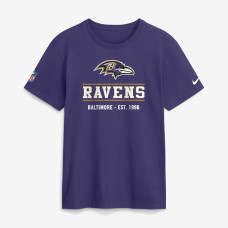 Футболка Baltimore Ravens Nike Purple Sideline Alternate Final Sprint Dri-FIT Футболка Baltimore Ravens Nike Purple Sideline Alternate Final Sprint Dri-FIT