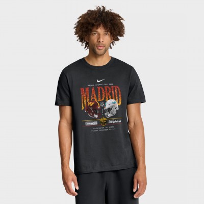 Washington Commanders vs. Miami Dolphins Nike Black International Games Madrid 2025 T-Shirt