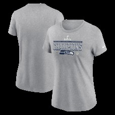 Женская Seattle Seahawks Nike Heather Gray 2025 NFC Champions Locker Room Trophy Collection T-Shirt Женская Seattle Seahawks Nike Heather Gray 2025 NFC Champions Locker Room Trophy Collection T-Shirt