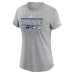  Женская футболка Seattle Seahawks Nike Heather Gray 2025 NFC Champions Locker Room Trophy Collection
