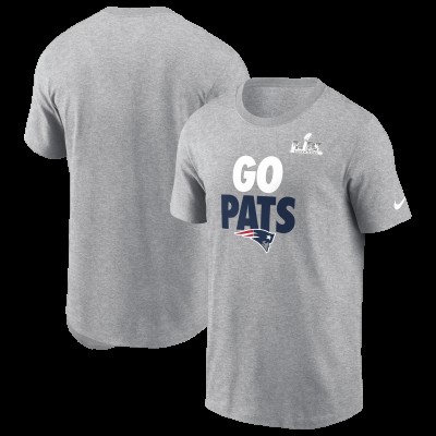New England Patriots Nike Heather Gray Super Bowl LX Fast As Fast Gets T-Shirt