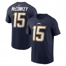 Los Angeles Chargers Ladd McConkey Nike Navy Alternate Super Chargers Name & Number T-Shirt