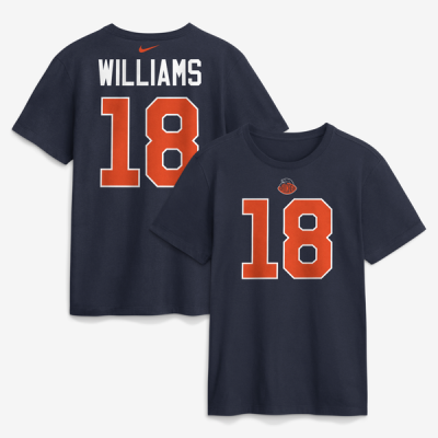 Футболка Caleb Williams Chicago Bears Nike 2026 Rivalries Collection Name & Number - Navy