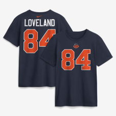 Футболка Colston Loveland Chicago Bears Nike 2026 Rivalries Collection Name & Number - Navy