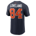 Футболка Colston Loveland Chicago Bears Nike 2026 Rivalries Collection Name & Number - Navy