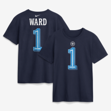 Футболка Cameron Ward Tennessee Titans Nike 2026 Rivalries Collection Name & Number - Navy