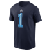 Футболка Cameron Ward Tennessee Titans Nike 2026 Rivalries Collection Name & Number - Navy